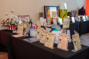 Silent auction table