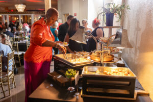 People at the buffet