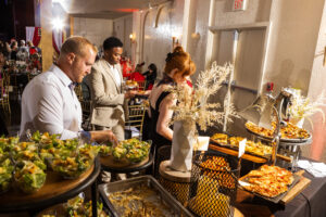 People at the buffet